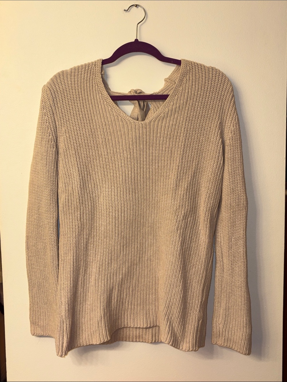 Pact Women’s Cotton Tie-Back Sweater